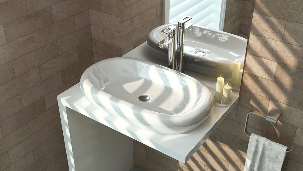 Formas curvas como protagonistas de un baño original y... ¡redondo! - Thebath