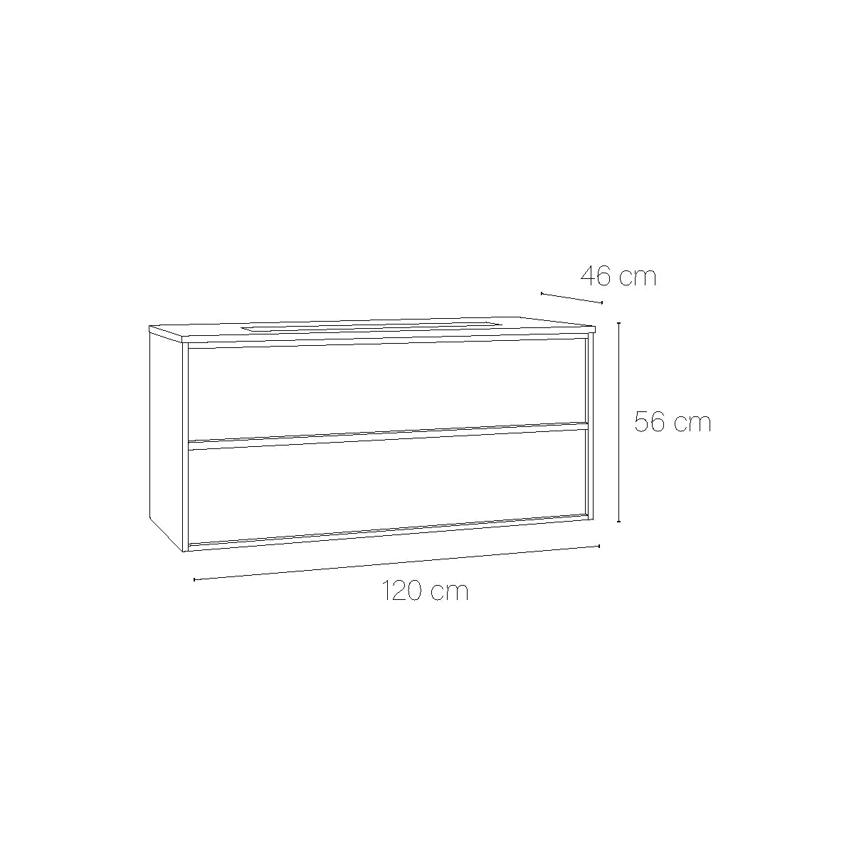 Mueble baño lavabo Frame top