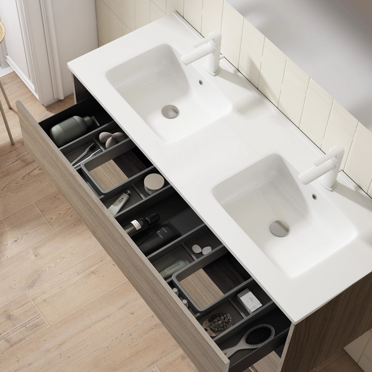Mueble para baño con lavabo Frame top