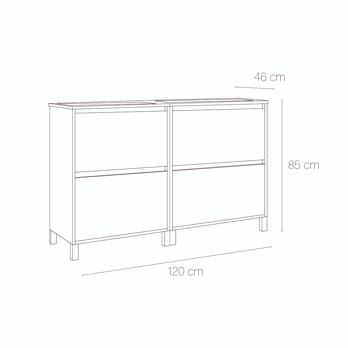 Conjunto mueble lavabo doble Porto