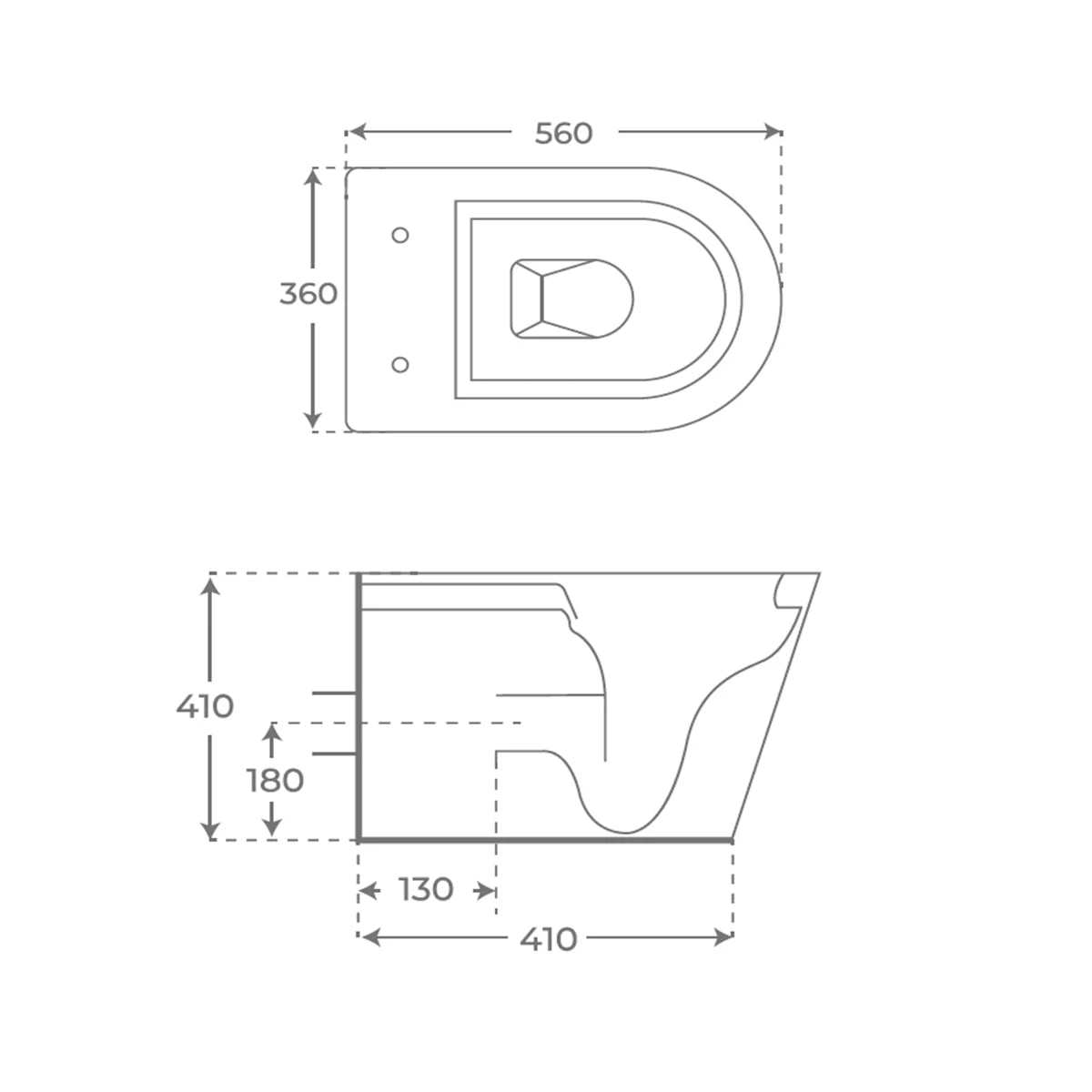 Inodoro compacto blanco mate Bolonia - Thebath