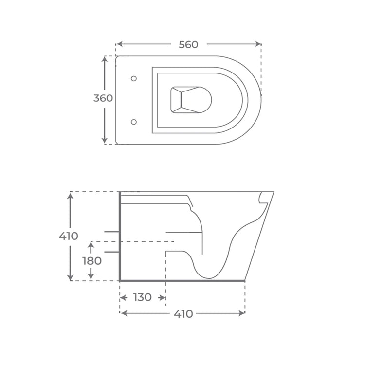 Inodoro compacto blanco mate Bolonia