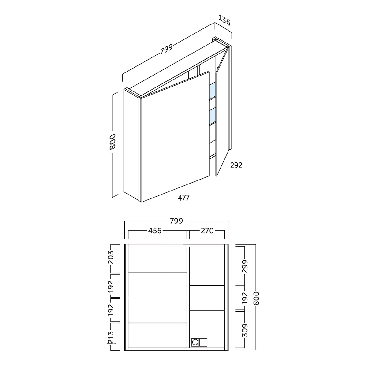 Espejo camerino baño Skyline