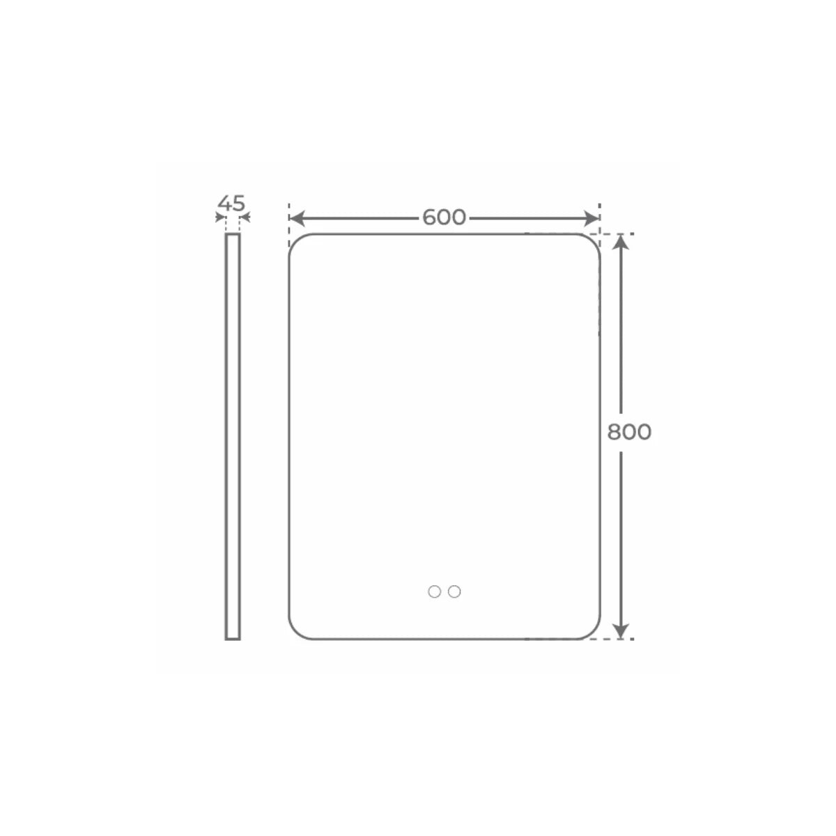 Espejo de baño con Luz Led Emma - Thebath
