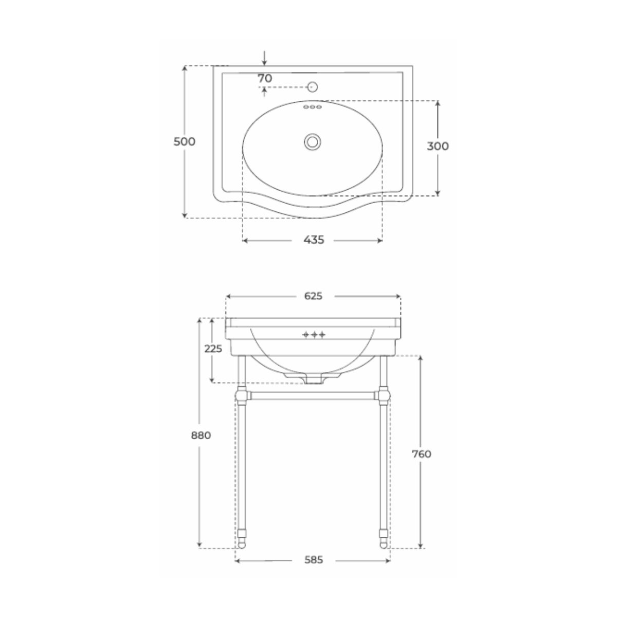 Lavamanos vintage Galia - Thebath - Fossil Natura
