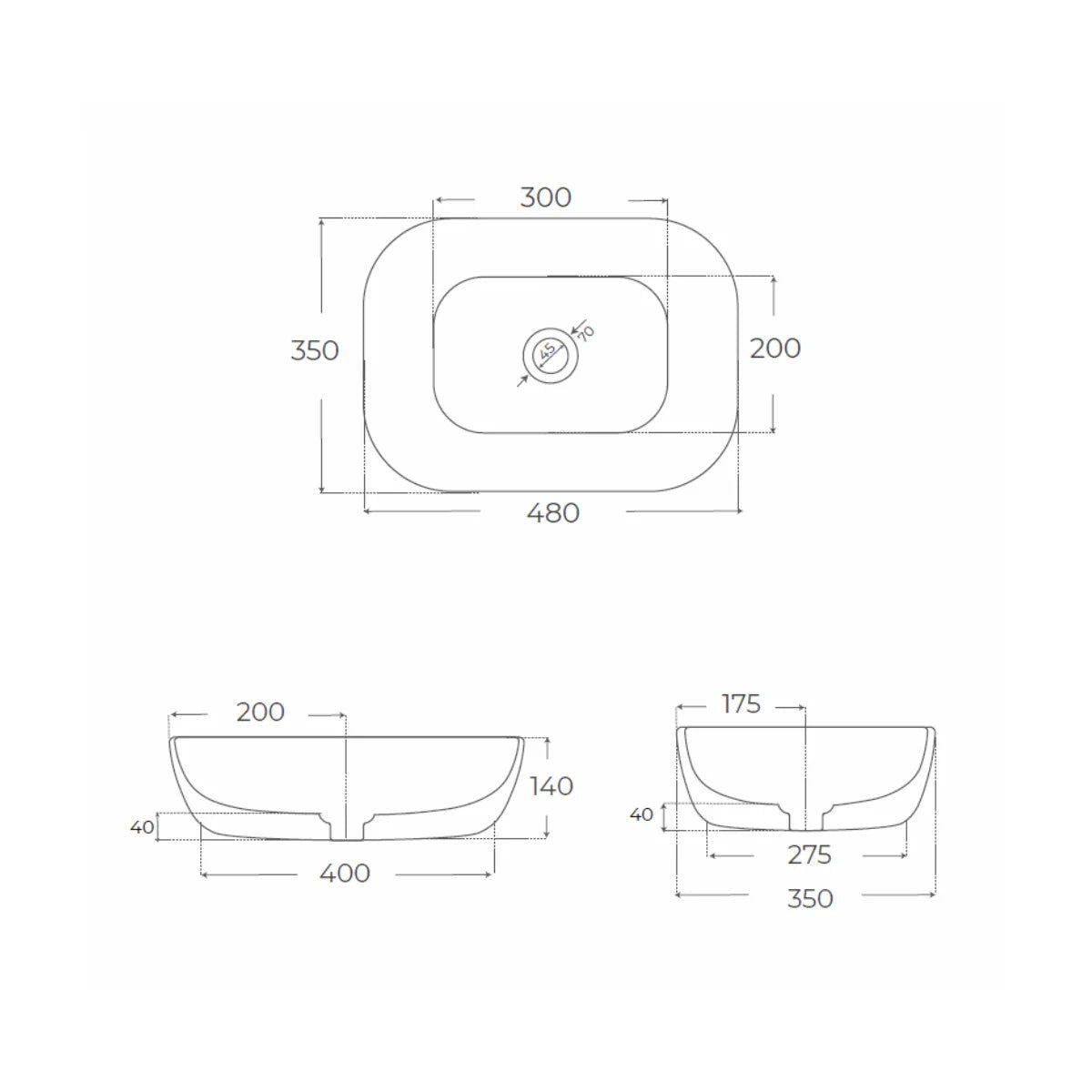 Lavabo ovalado Yaco - Thebath