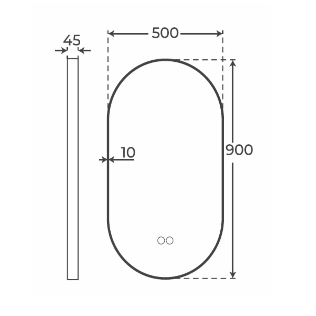 Espejo con marco Loris - Thebath
