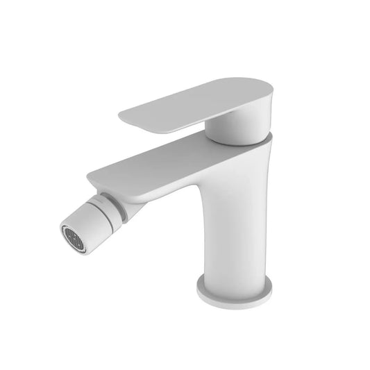Griferia para bidet blanco brillo Flat - Thebath