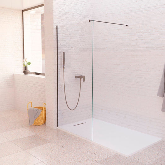 Mampara fija negra mate Hanoi