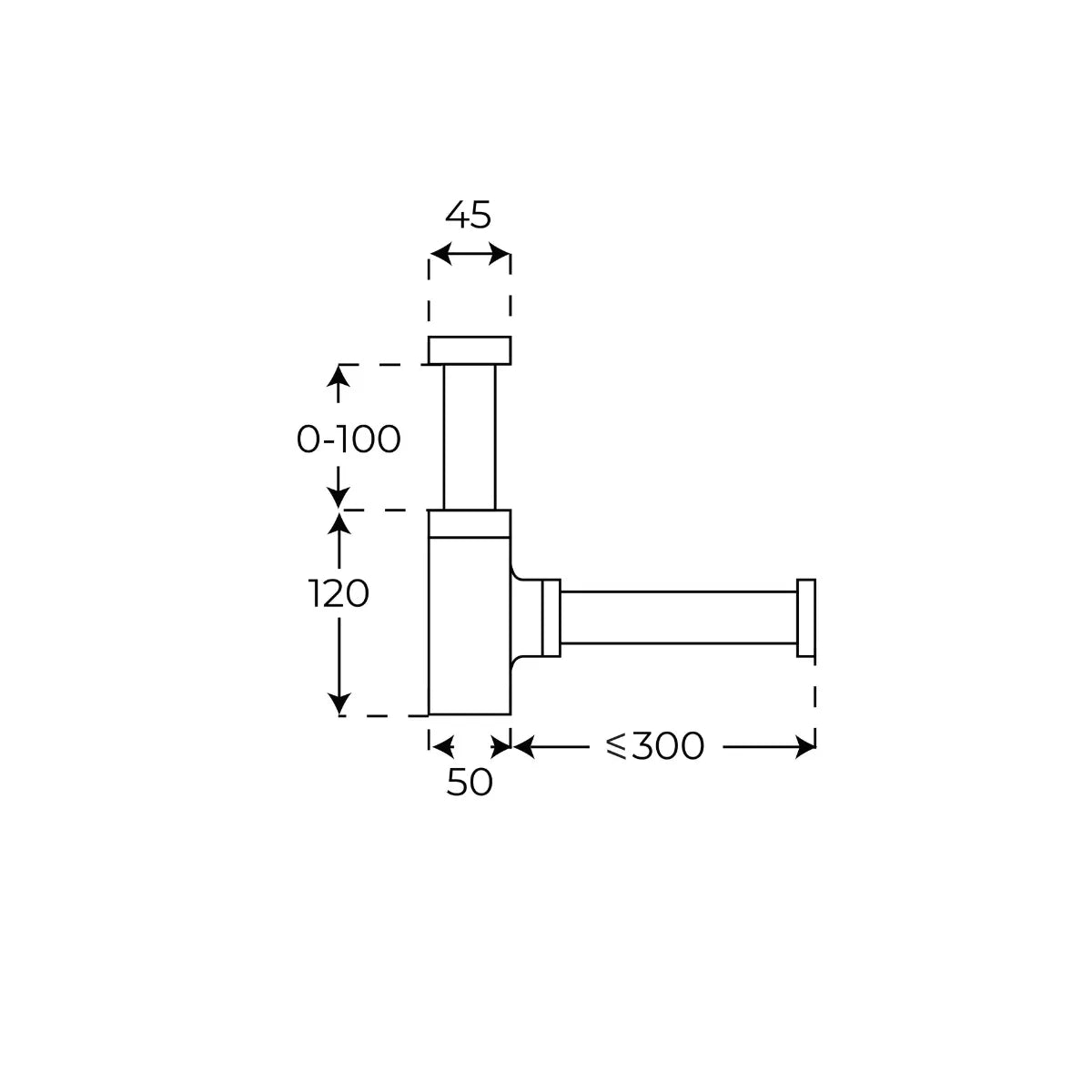 Sifón lavabo oro para baño - Thebath