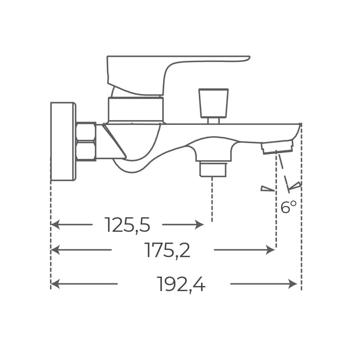 Grifo de bañera Flat mate - Thebath