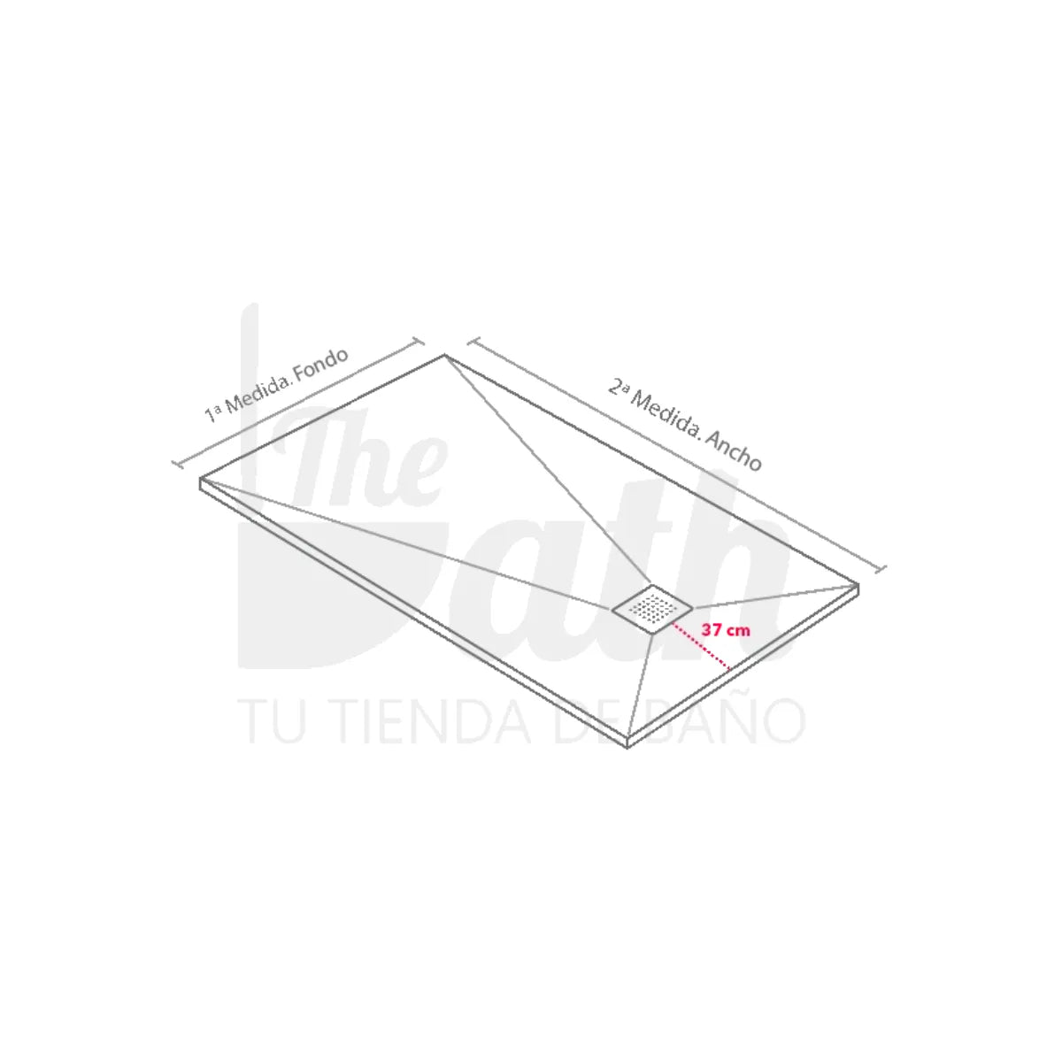 Plato de ducha en colores Esencial - Thebath