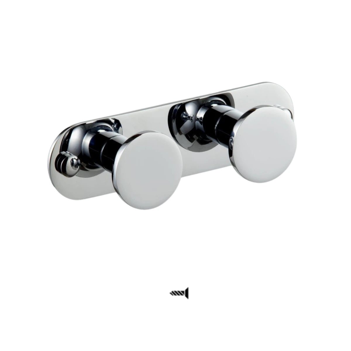 Perchero doble de acero inoxidable - Thebath