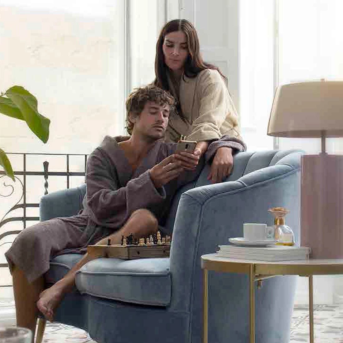 Albornoz de baño unisex