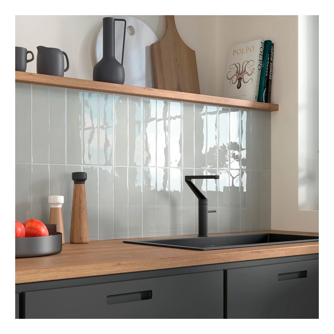 Azulejo de pasta blanca Altea 7,5x30