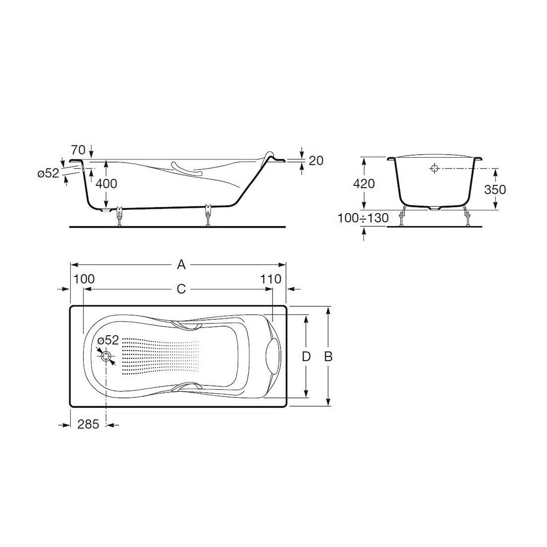 Bañera hierro fundido Haiti