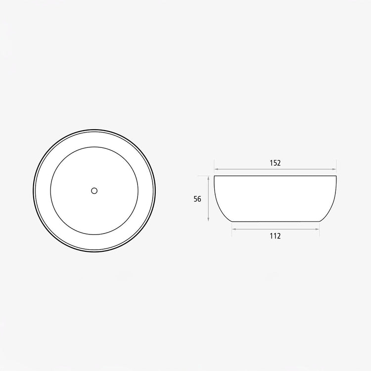 Bañera redonda exenta Polar