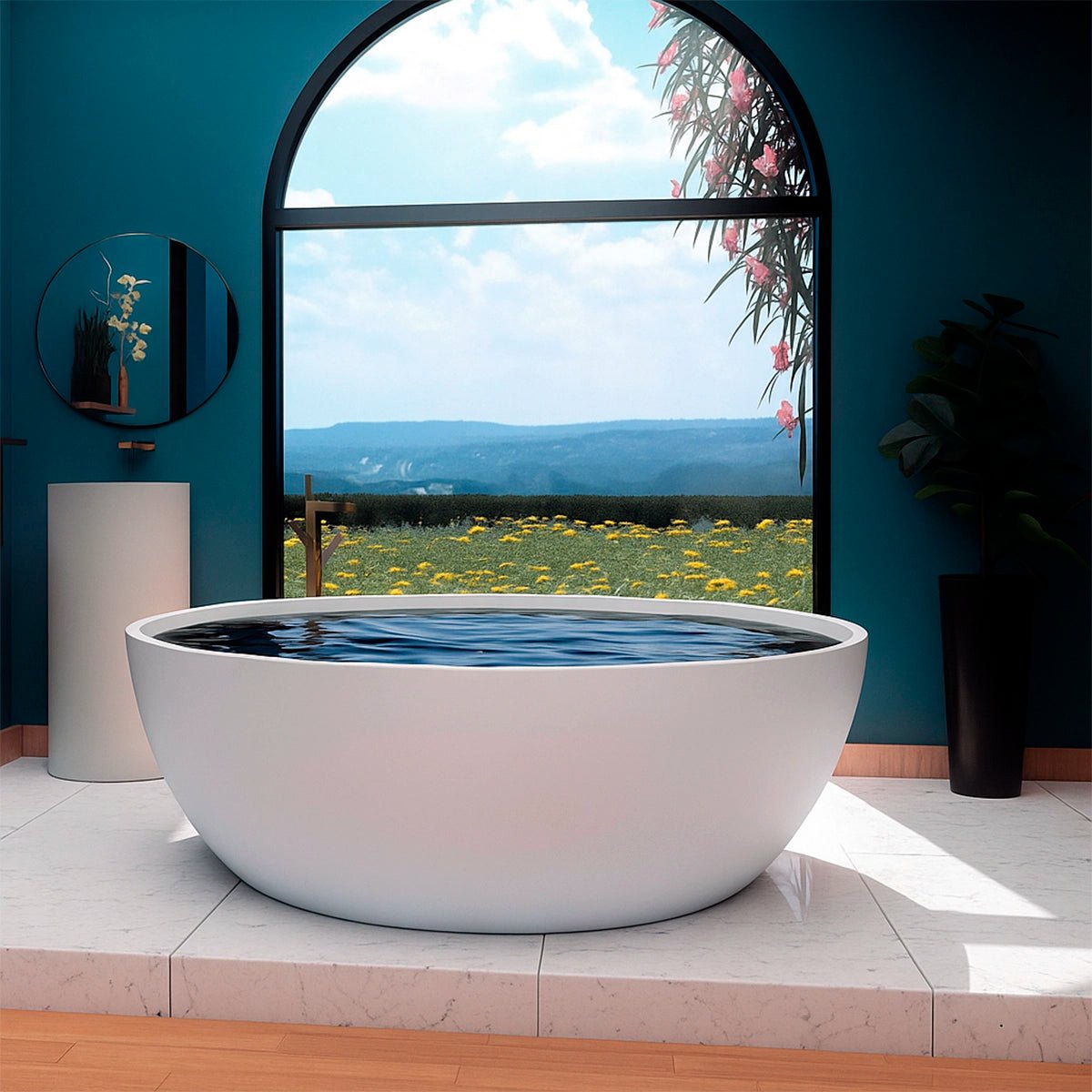 Bañera redonda exenta Polar - Thebath