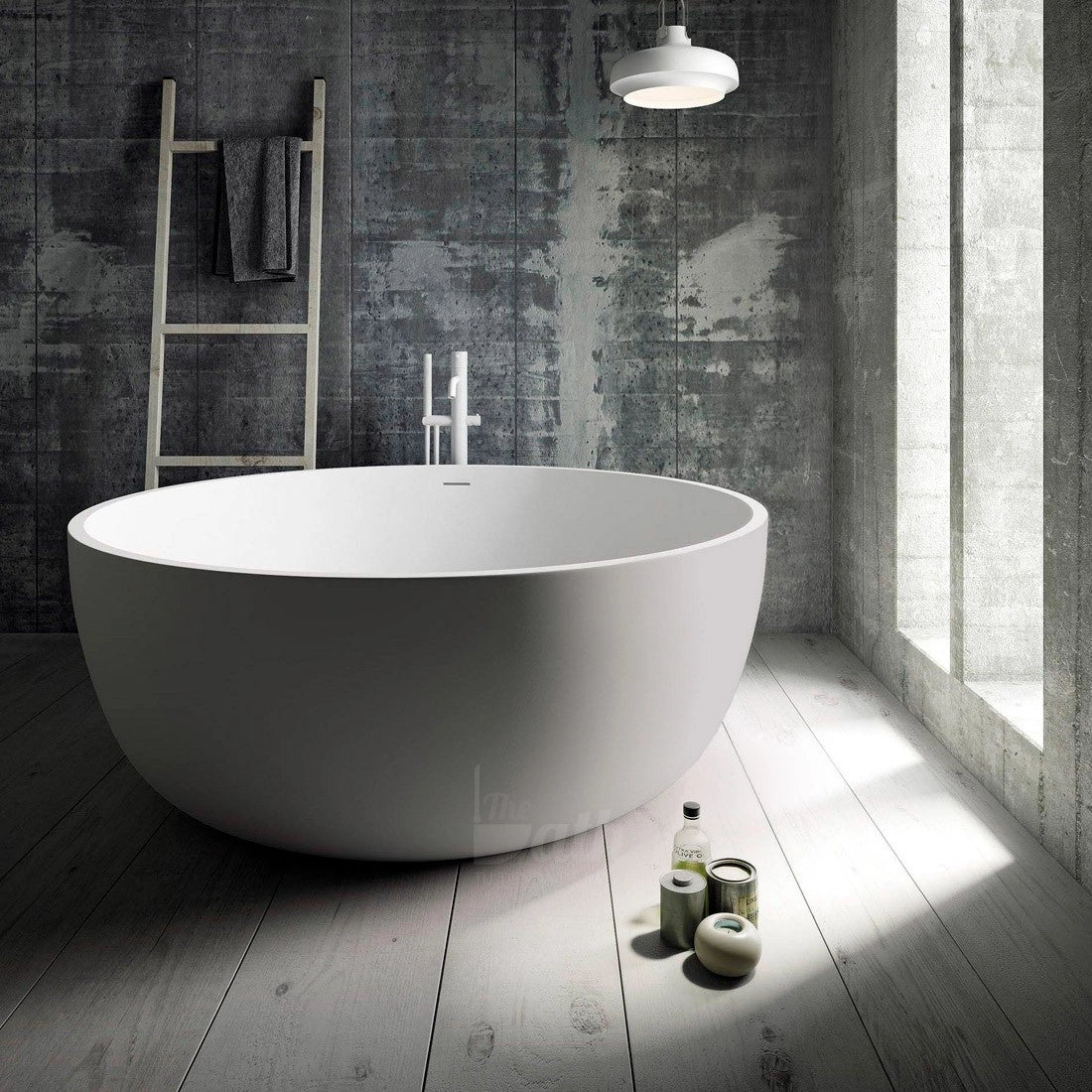 Bañera redonda solid surface Aral