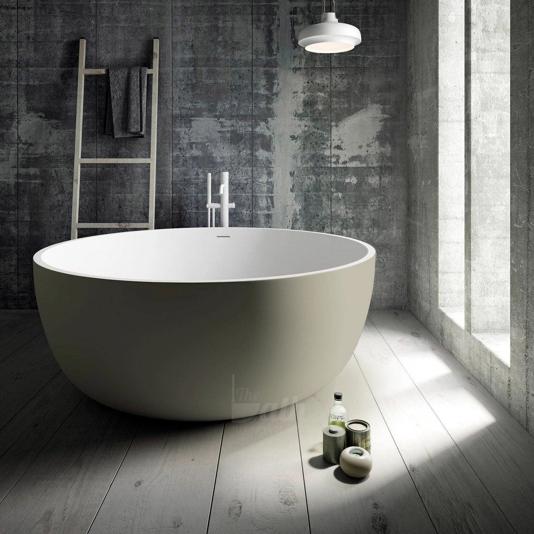 Bañera redonda solid surface Aral