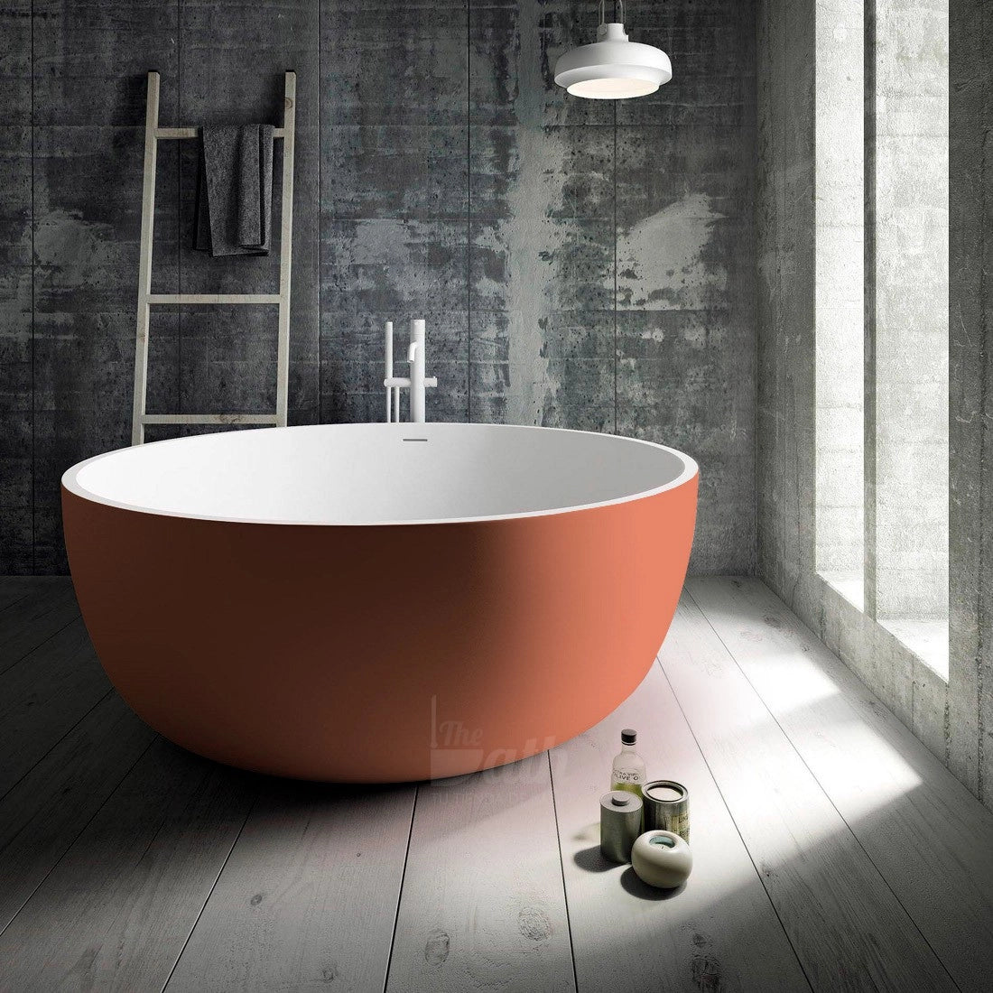 Bañera redonda solid surface Aral