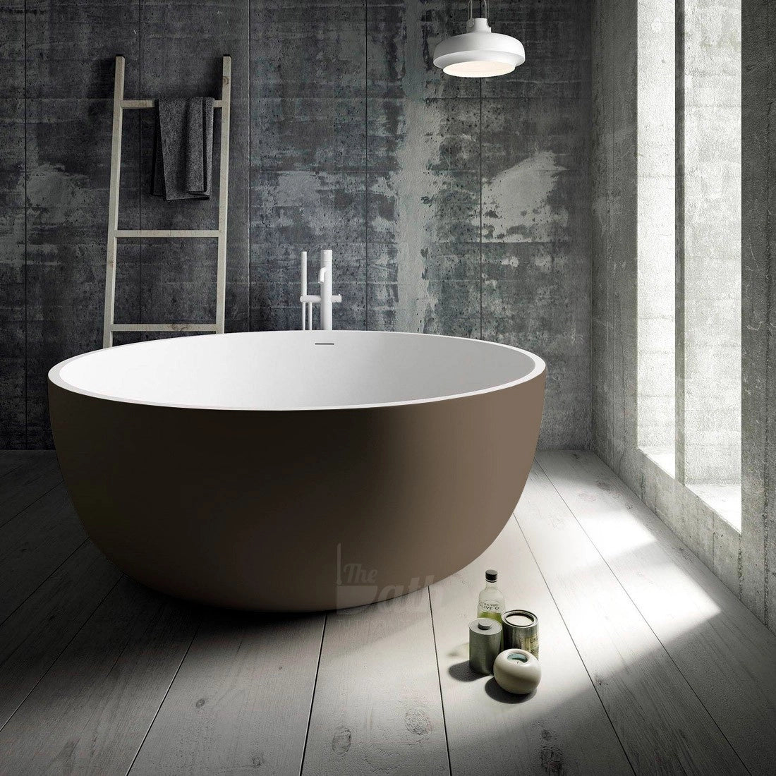 Bañera redonda solid surface Aral