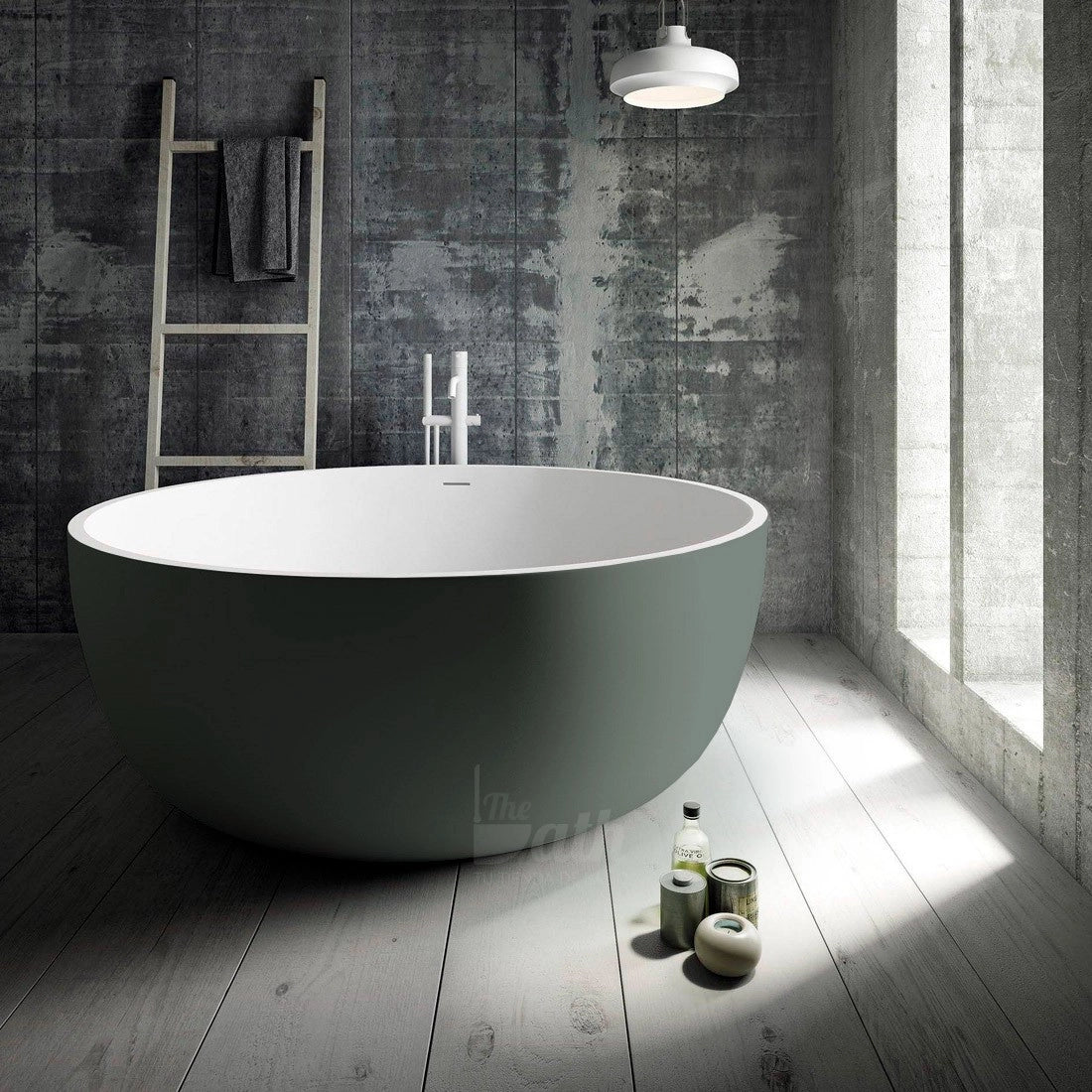 Bañera redonda solid surface Aral