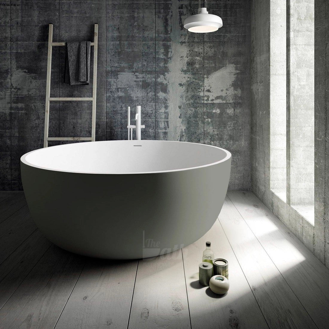 Bañera redonda solid surface Aral