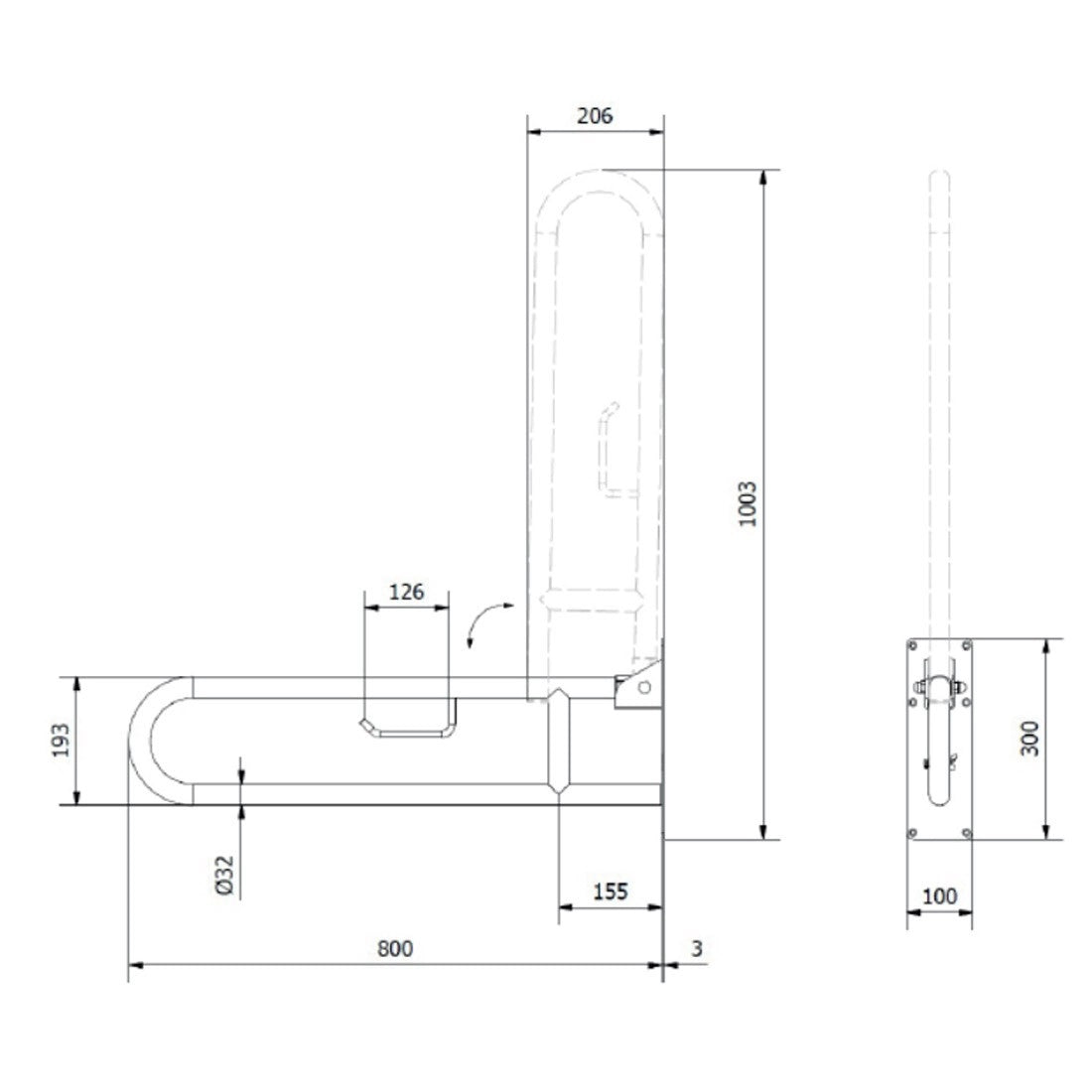 Barra abatible Epoxi