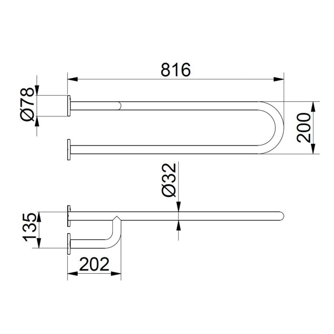 Barra minusválidos fija Epoxi