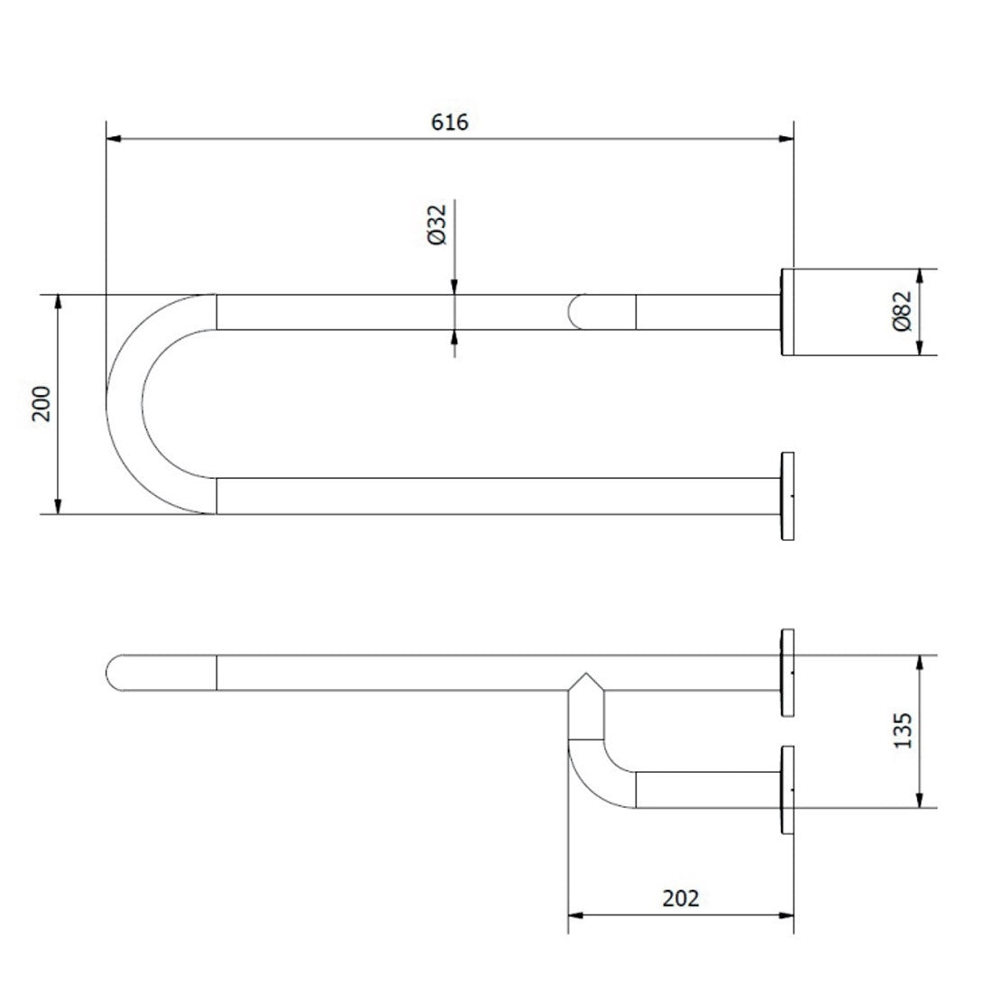 Barra minusválidos fija Epoxi