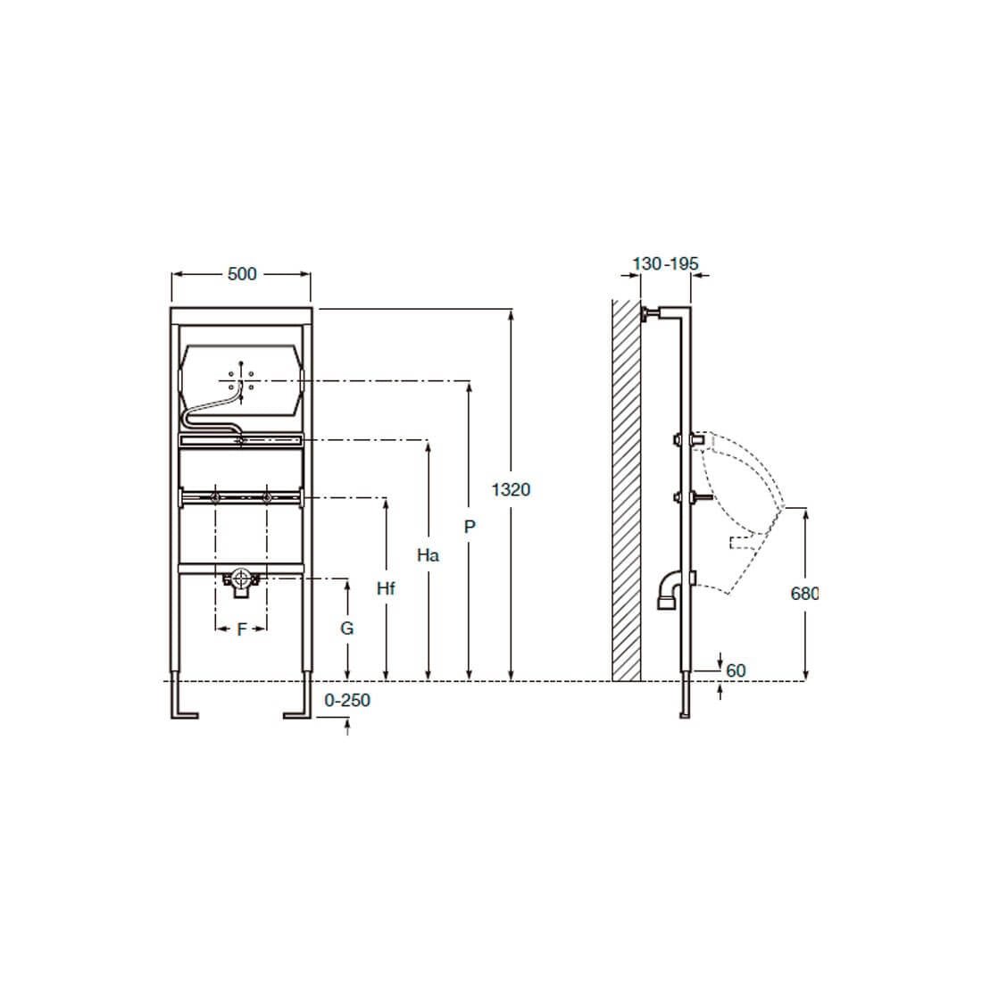 Bastidor urinario universal Duplo