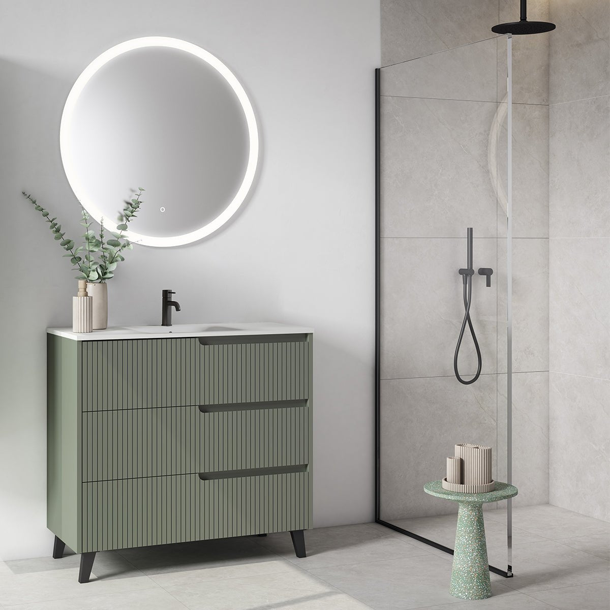 Conjunto mueble lavabo Ezio - Thebath