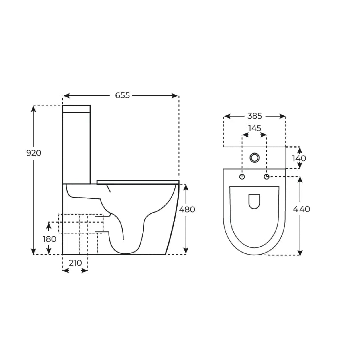 Inodoro alto especial Jena PMR - Thebath