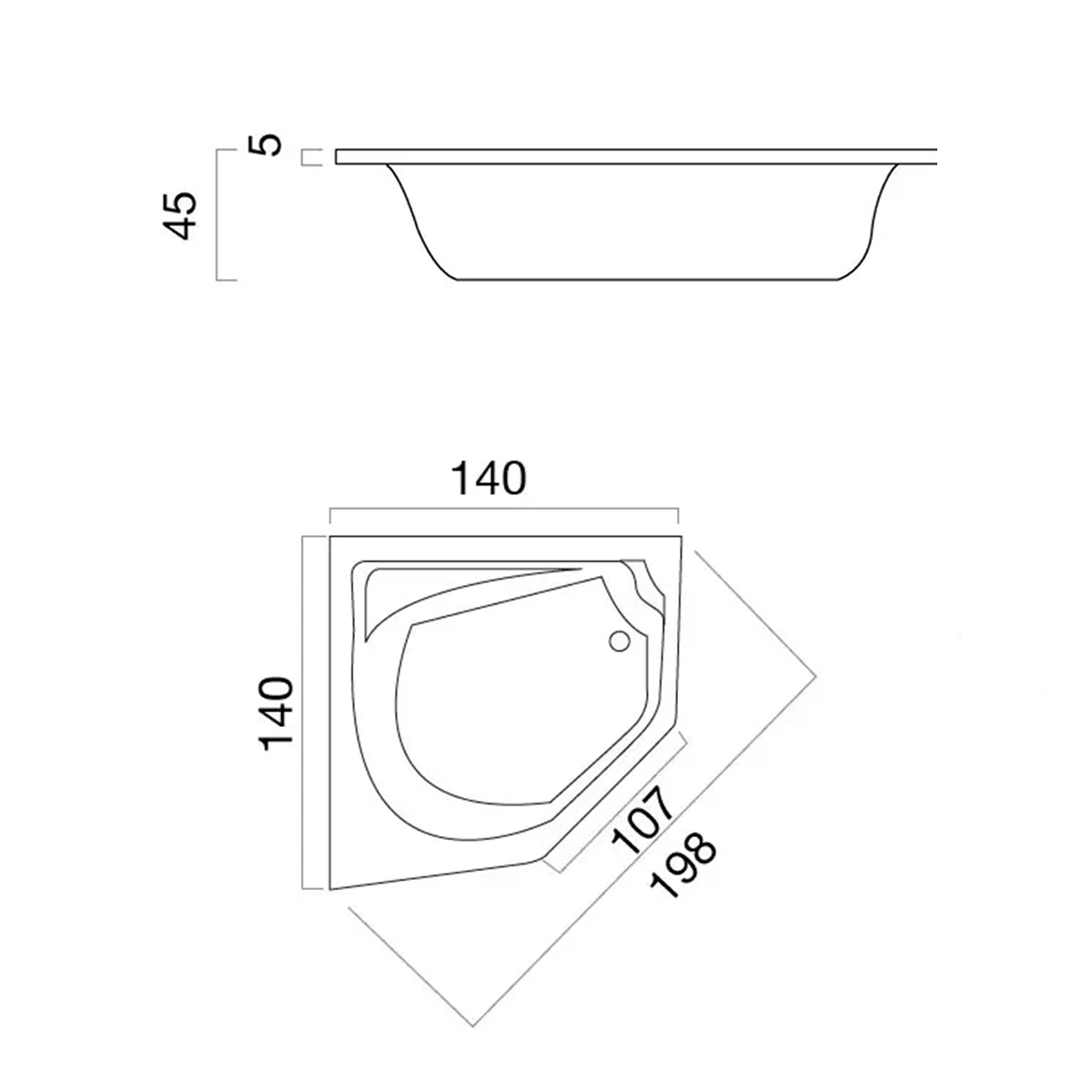 Bañera angular Paterna - Thebath