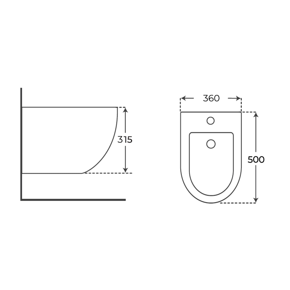 Bidet suspendido Elba - Thebath