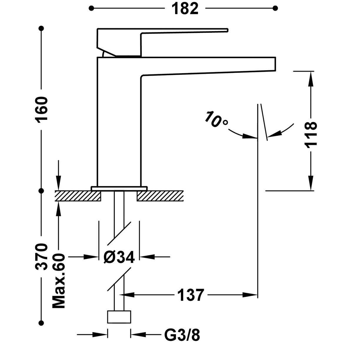 Griferia moderna Slim Exclusive Tres - Thebath