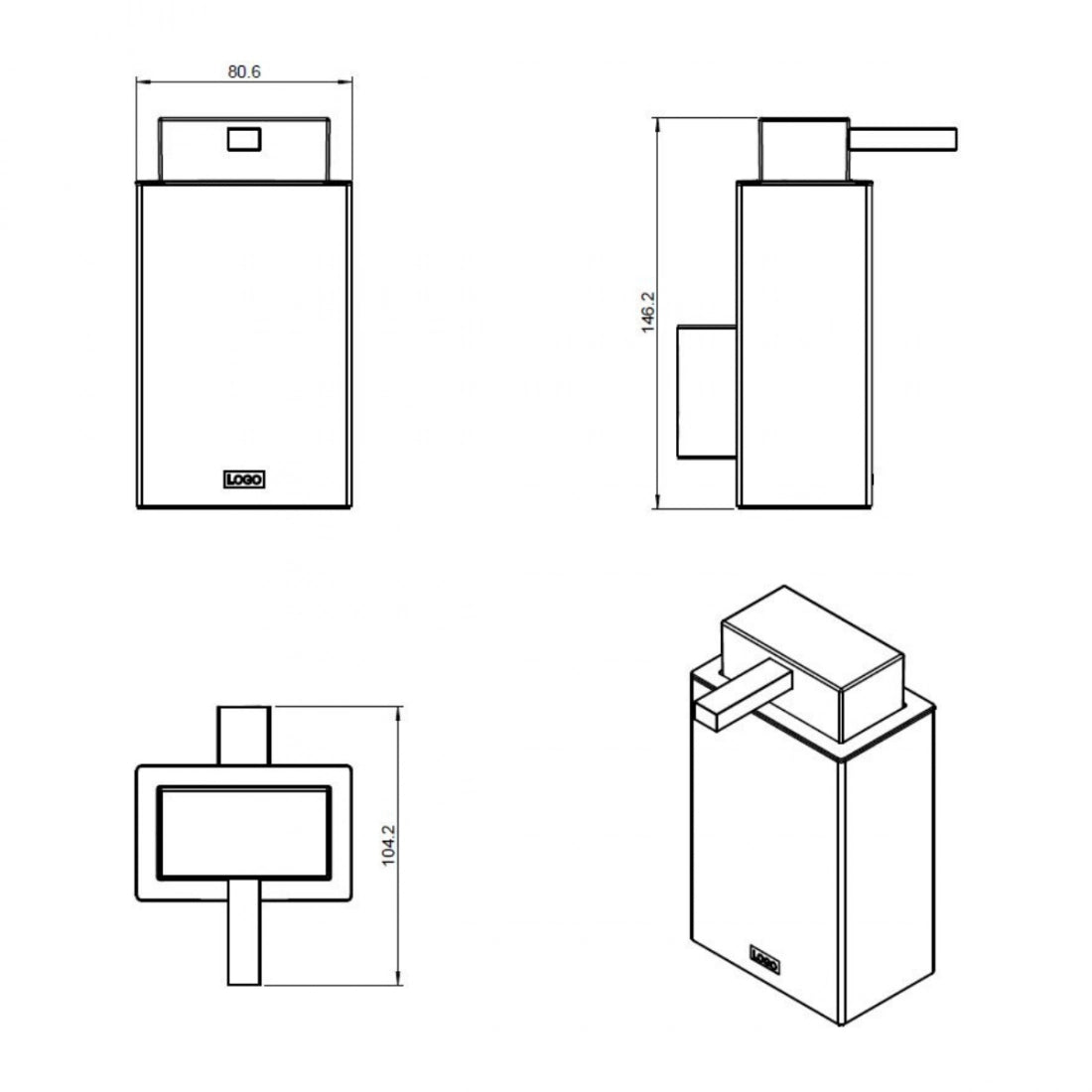 Dispensador de jabón Bath Life