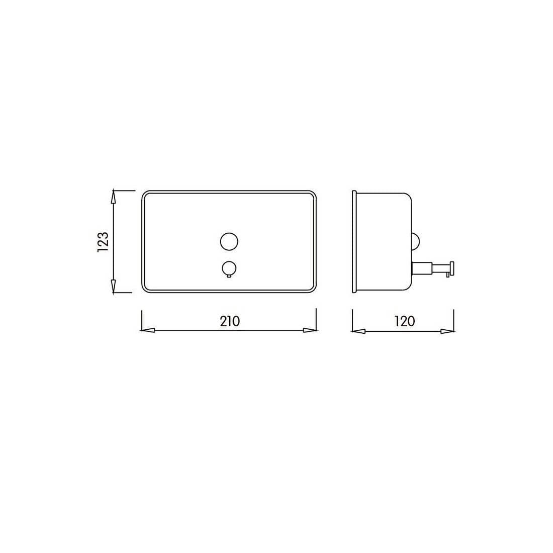 Dispensador Jabón horizontal