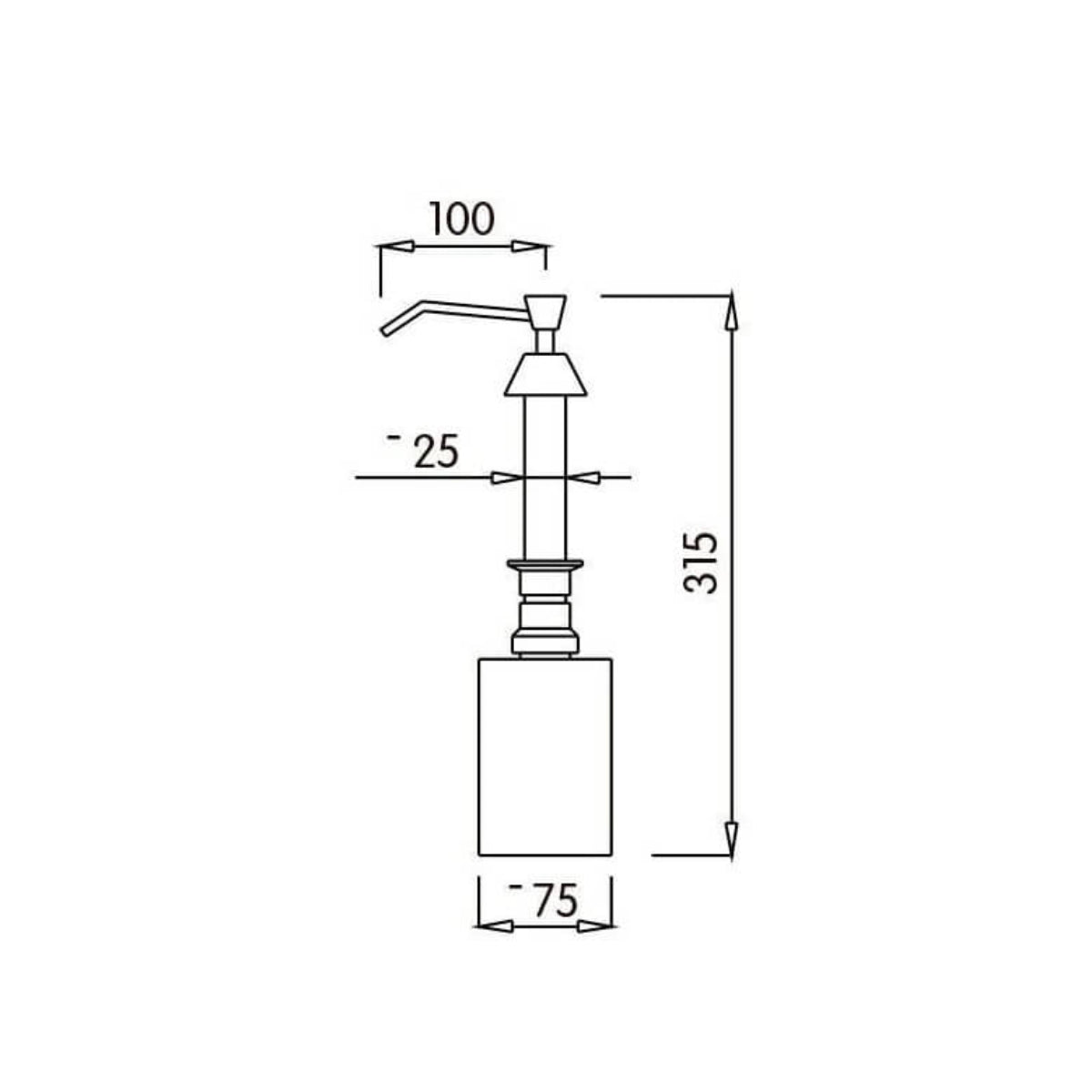 Dosificador de Jabón botella Integrado