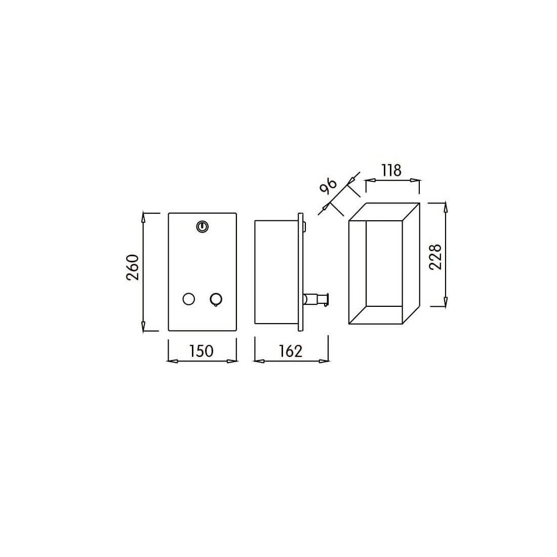 Dosificador Jabón Integrado