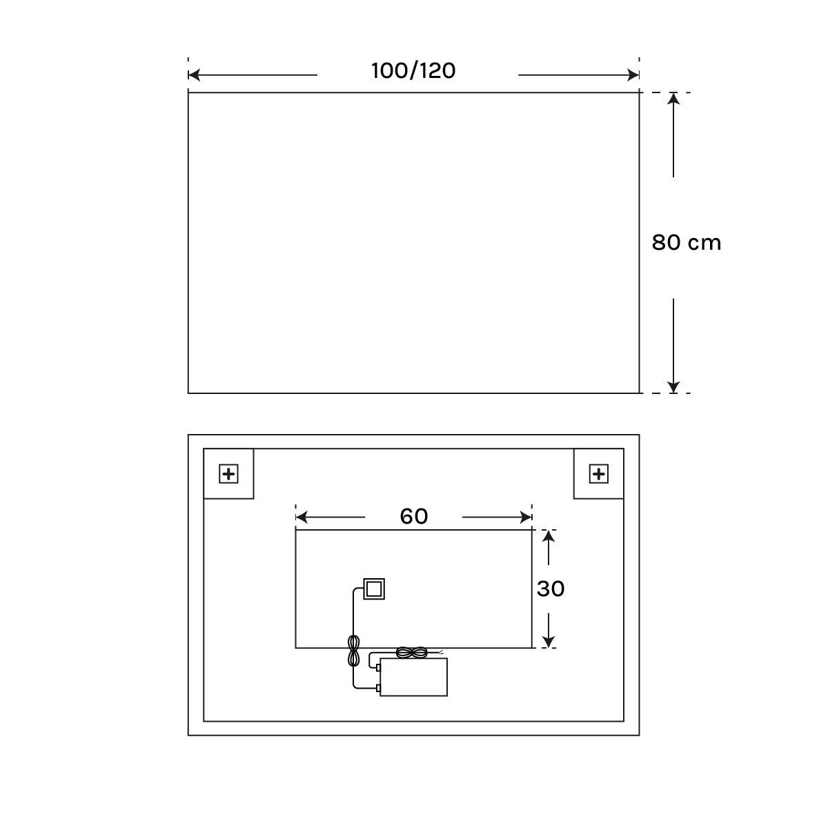 Espejo baño grande Neva - Thebath