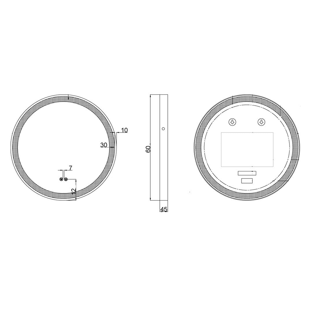 Espejo colgante Adriano
