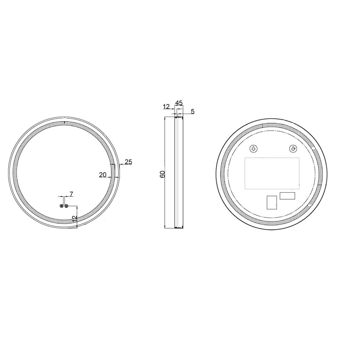 Espejo con led Leonardo