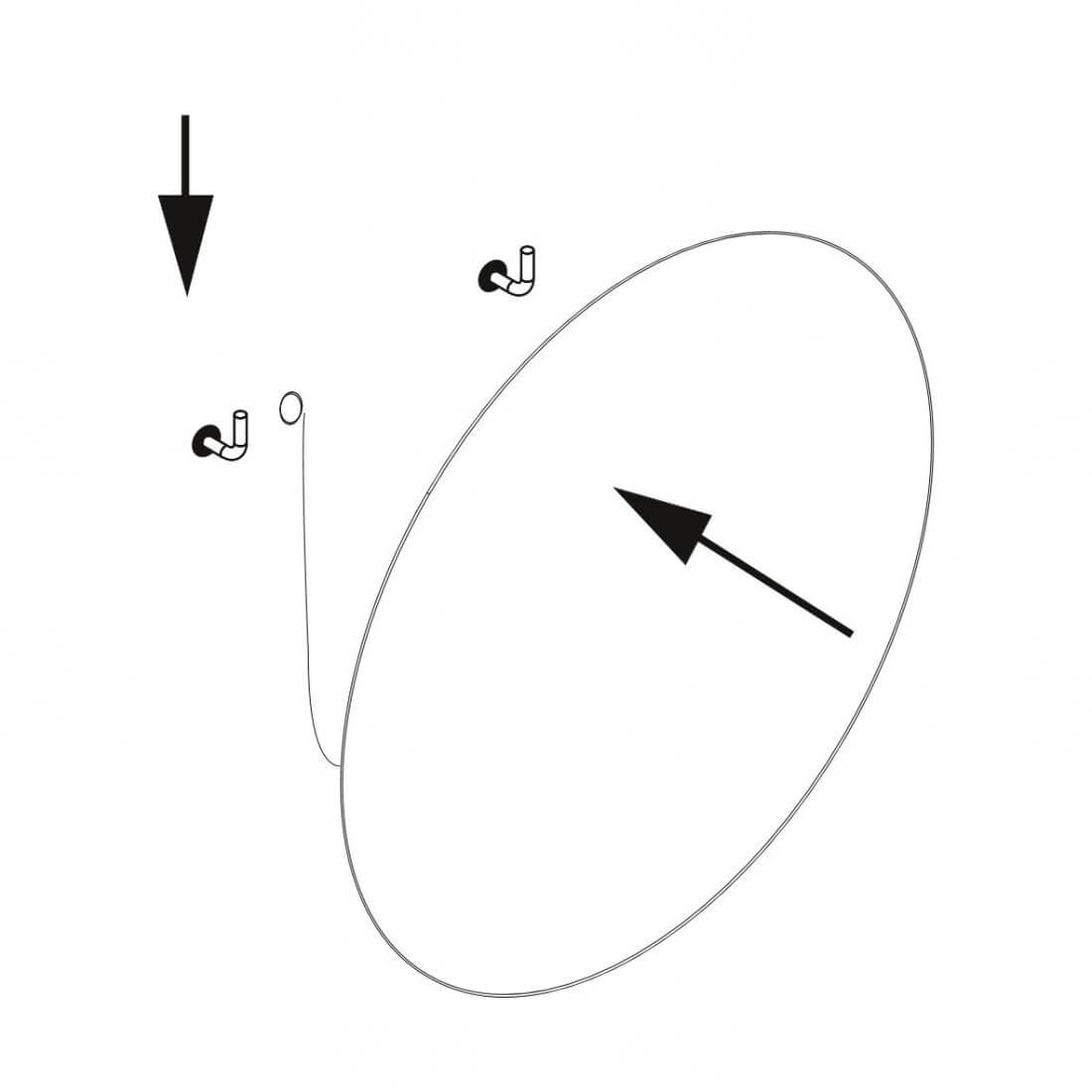 Espejo de baño Cassiopeia con iluminación LED decorativa (AC 230V 50Hz)