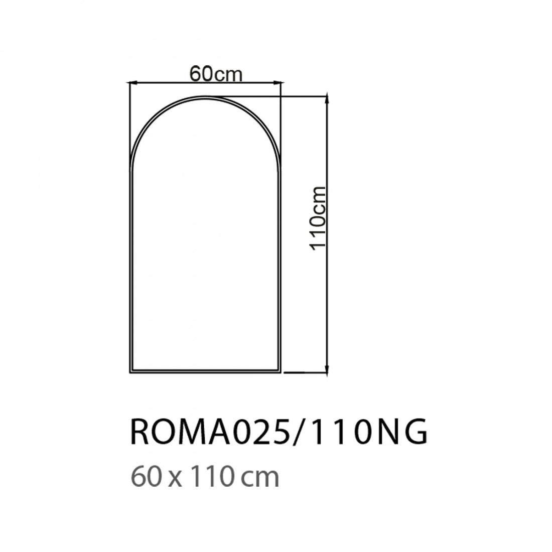 Espejo luz led indirecta Roma