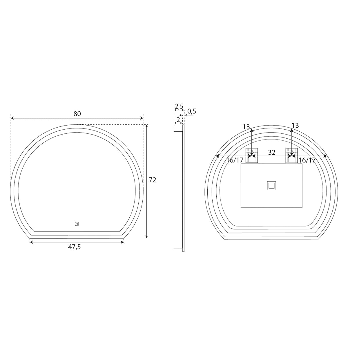 Espejo para baño Vesta - Thebath
