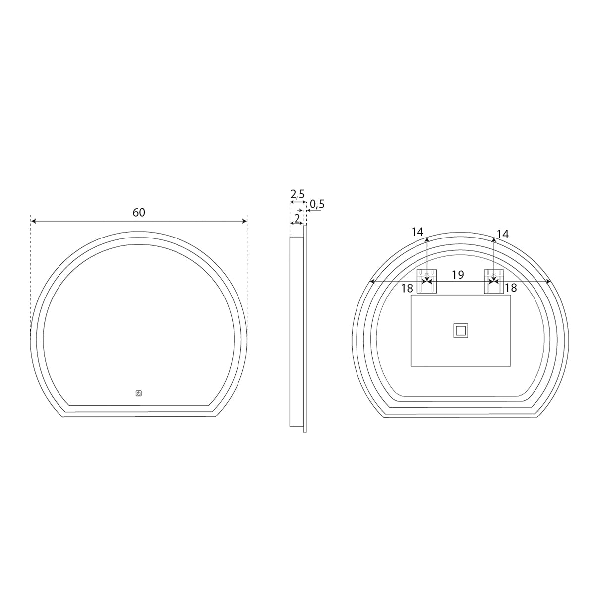 Espejo para baño Vesta - Thebath