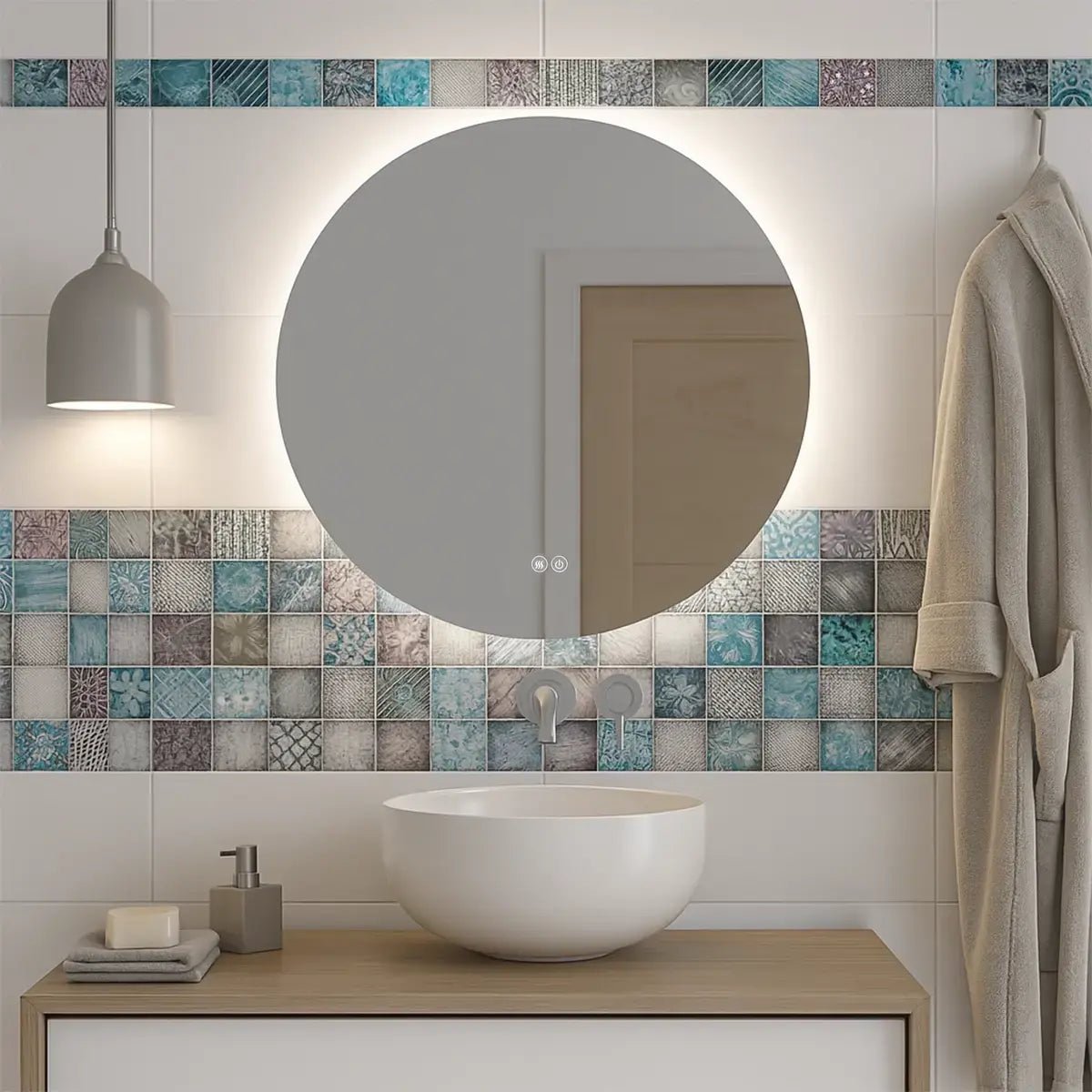 Espejo redondo retroiluminado Hermes - Thebath