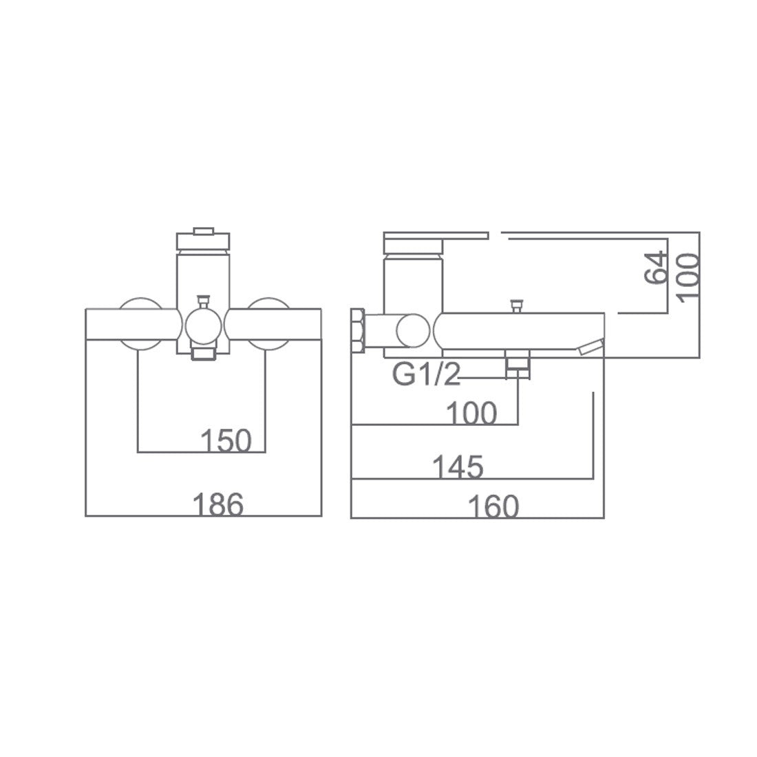 Grifo baño ducha Roma